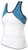 Pizzazz Cheerleaders Zebra Glitter Tops-Closeout