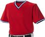 Alleson 500MLJ Adult V-Neck Mesh Baseball Jerseys