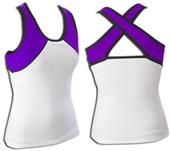 Pizzazz Cheerleaders Tri-Color Top-Closeout Pizzazz Cheerleaders Tri-Color Top-Closeout