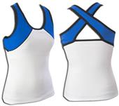 Pizzazz Cheerleaders Tri-Color Top-Closeout Pizzazz Cheerleaders Tri-Color Top-Closeout