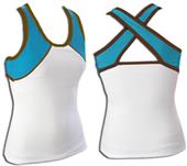 Pizzazz Cheerleaders Tri-Color Top-Closeout Pizzazz Cheerleaders Tri-Color Top-Closeout