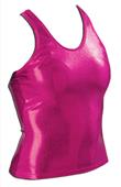 Pizzazz Cheerleaders MVP Metallic Racer Back Top
