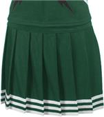 Teamwork Pleated Cheer Skirt with 5 Stripe Trim Teamwork Pleated Cheer Skirt with 5 Stripe Trim