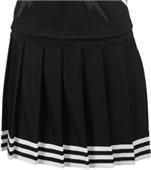Teamwork Pleated Cheer Skirt with 5 Stripe Trim Teamwork Pleated Cheer Skirt with 5 Stripe Trim