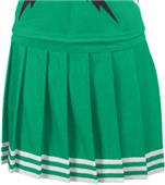 Teamwork Pleated Cheer Skirt with 5 Stripe Trim Teamwork Pleated Cheer Skirt with 5 Stripe Trim