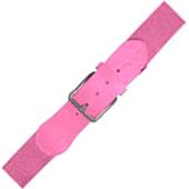Alleson Youth 1 1/2" Elastic Pink Baseball Belts