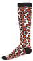 Red Lion Leopard Print Athletic Socks