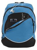 Augusta Zipper Front Tri-Color Small Backpack