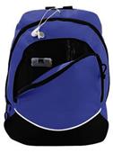 Augusta Zipper Front Tri-Color Small Backpack