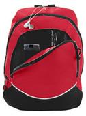Augusta Zipper Front Tri-Color Small Backpack
