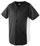 Augusta Wicking Color Block Button Front Jerseys