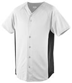 Augusta Wicking Color Block Button Front Jerseys