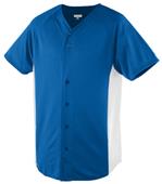 Augusta Wicking Color Block Button Front Jerseys