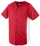 Augusta Wicking Color Block Button Front Jerseys