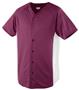 Augusta Wicking Color Block Button Front Jerseys
