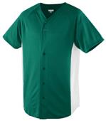 Augusta Wicking Color Block Button Front Jerseys