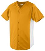 Augusta Wicking Color Block Button Front Jerseys