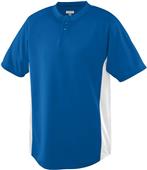 Augusta Wicking Color Block Two-Button Jerseys