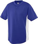 Augusta Wicking Color Block Two-Button Jerseys