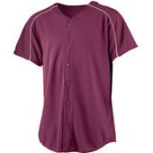 Augusta Wicking Button Front Baseball Jerseys