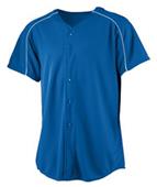Augusta Youth Wicking Button Front Baseball Jersey