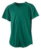 Augusta Youth Wicking Button Front Baseball Jersey
