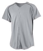 Augusta Youth Wicking Button Front Baseball Jersey
