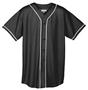 Augusta Mesh Button Front Braid Trim Jerseys