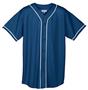 Augusta Mesh Button Front Braid Trim Jerseys