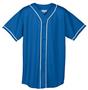 Augusta Mesh Button Front Braid Trim Jerseys