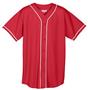 Augusta Mesh Button Front Braid Trim Jerseys