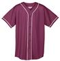 Augusta Mesh Button Front Braid Trim Jerseys
