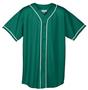 Augusta Mesh Button Front Braid Trim Jerseys