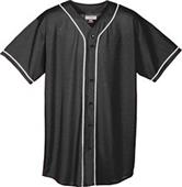 Augusta Youth Mesh Button Front Baseball Jersey Augusta Youth Mesh Button Front Baseball Jersey