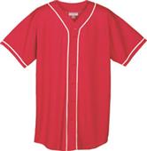 Augusta Youth Mesh Button Front Baseball Jersey Augusta Youth Mesh Button Front Baseball Jersey