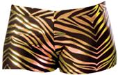 JB Bloomers Metallic Zebra Print Bootie Shorts