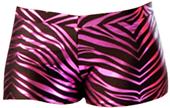 JB Bloomers Metallic Zebra Print Bootie Shorts
