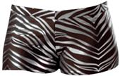 JB Bloomers Metallic Zebra Print Bootie Shorts