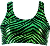 JB Bloomers Metallic Zebra Print Sport Bras JB Bloomers Metallic Zebra Print Sport Bras