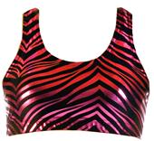 JB Bloomers Metallic Zebra Print Sport Bras JB Bloomers Metallic Zebra Print Sport Bras