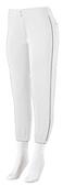 Augusta Girls' Low-Rise Softball Pant with Piping
