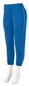 Augusta Girls' Low-Rise Softball Pant with Piping