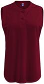 Soffe Dri Sleeveless Softball Henley Shirt Soffe Dri Sleeveless Softball Henley Shirt