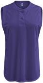 Soffe Dri Sleeveless Softball Henley Shirt Soffe Dri Sleeveless Softball Henley Shirt