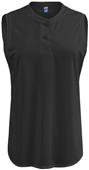 Soffe Dri Sleeveless Softball Henley Shirt Soffe Dri Sleeveless Softball Henley Shirt