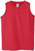 Augusta Ladies' 6 oz Sleeveless Two-Button Jersey