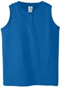 Augusta Ladies' 6 oz Sleeveless Two-Button Jersey