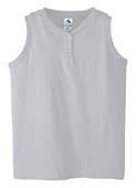 Augusta Girls' 6 oz Sleeveless Two-Button Jersey