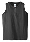 Augusta Girls' 6 oz Sleeveless Two-Button Jersey