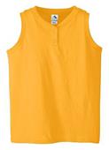 Augusta Girls' 6 oz Sleeveless Two-Button Jersey
